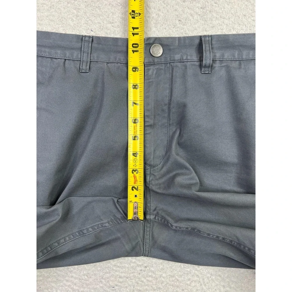 Bonobos Pants Mens 34x30 Gray Straight Fit Chino Flat Front Zip Fly Cotton Twill